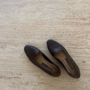 Vintage The Leather Collection Woven Loafer Shoes